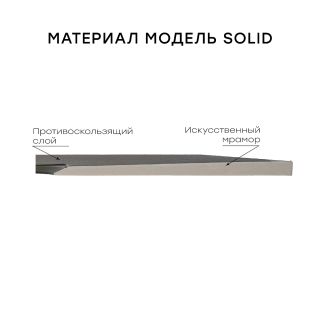 Душевой поддон Starohome Solid 78983542 100x100 см чёрный матовый